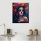 Skeleton Makeup Paint by Numbers Kit for Adults – Day of the Dead Sugar Skull Woman DIY Acrylic Painting on 16x20" Canvas, Beginner-Friendly Halloween Art Craft for Home Wall Decor (Unframed)